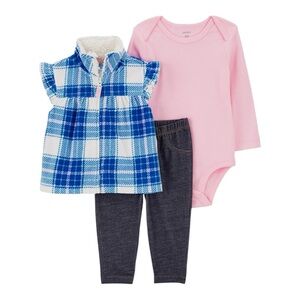 Carter's 3 Piece Vest Pants Shirt Set